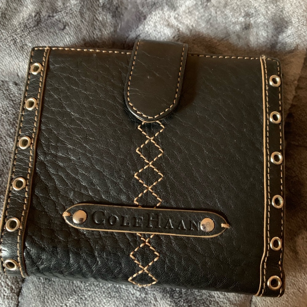 Authentic Coke Haan Brown Leather Wallet